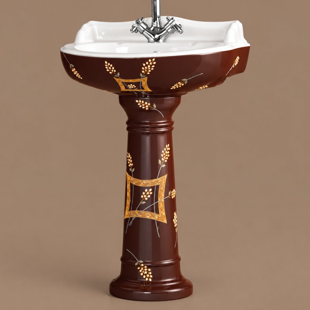 Sonet SR - 2041, washbasin with pedestal (view 2)